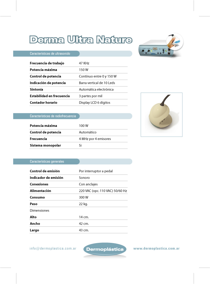 Folleto Derma UltraNature